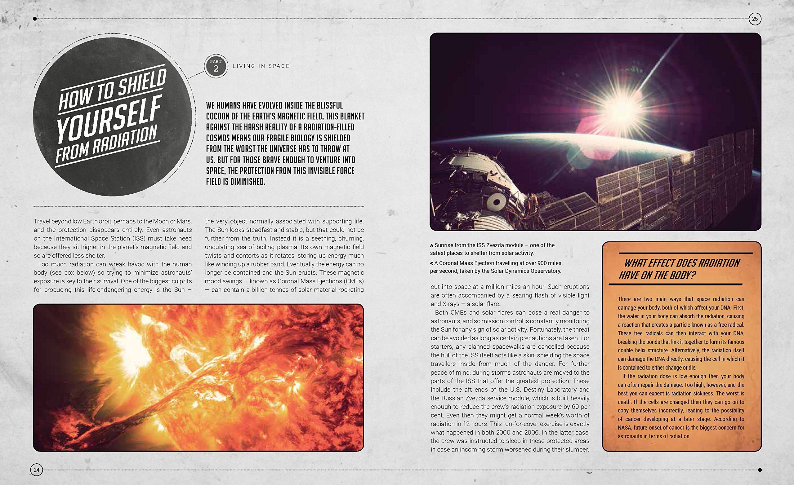 How to Shield Yourself from Radiation A sample page from How to Live in Space by Colin Stuart